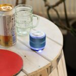 Green Camping Hanging Light and Mini Speaker - immagine 2