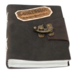 Leather Black Confessions with Lock Notebook (18x13 cm) - immagine 3