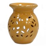 Floral Oil Burner - Orange - immagine 4