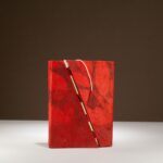 Lokta Bold Floral Bamboo Lock Notebook – Medium (15x12cm) – 45 Leaves – Ruby - immagine 3