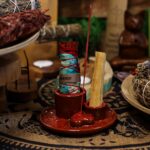 Palo Santo Stick & Smudge Holder - Mandala - Red with Heart Gloss - immagine 5