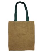 Large Jute Tote Bag - Red Colour Handle - immagine 6