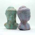 Tranquility Buddha Head  - Green Copper - immagine 6