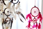 Bali Dreamcatcher - Small Heart - Black/White/Red - immagine 2
