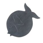 Albasia Wood Fish Stand - Greywash - immagine 6