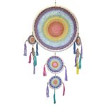 Large Dreamcatcher (55cm) - Pastel Rainbow - immagine 2
