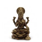 Brass Miniature Gods - Laxmi (11gms)  - 30mm - immagine 4