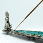 Buddha Long Leaf Tibetan Decor Incense Holder - immagine 5