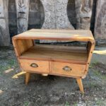Small TV Stand with 2 Draws Round - immagine 2
