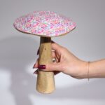 Large Mushroom - 20cm -  Mediterranean Tile Pattern - immagine 3