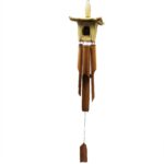 Square Seagrass Bird Box with Chimes 49x15cm - immagine 3