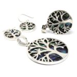 Tree of Life Silver Pendent 22mm - Abalone - immagine 4