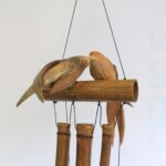 1x Coconut Twin Birds Windchimes - immagine 2