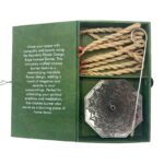 Rope Incense and Silver Plated Holder Set - Mandala Flower - immagine 4