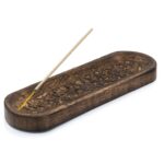 Large Incense Tray 30x10cm - Flower Design - immagine 2