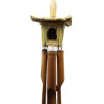 Square Seagrass Bird Box with Chimes 49x15cm - immagine 4