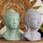 Tranquility Buddha Head  - Green Copper - immagine 2