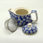 Small Herbal Teapot - Blue Daisy - immagine 2
