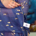 Nomad Sari On the Med Collection - Pario - Sea Blue & Gold Fish Design - immagine 6