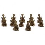 Brass Miniature Gods - Laxmi (11gms)  - 30mm - immagine 5