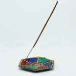 Hex Plate Tibetan Decor Cone & Stick Holder - immagine 2