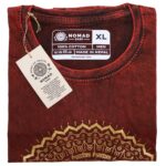 XLarge Stone Washed Teashirt - Hamsa - Maroon