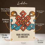 Lrg Lokta Inspiration Notebook (21x15cm) - 45 leafs - Your Potential - inc bookmark - immagine 4