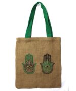 Large Jute Tote Bag - Mystic designs - Money Cat - immagine 2