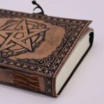 Pentacle - Esoteric Notebook - Anique Grey - 200 pages  Stich Edge- 17.5x12.5x3cm - immagine 2
