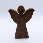 Medium Mango Wood Angel - Gold Decor - immagine 3