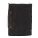 Leather Black Confessions with Lock Notebook (18x13 cm) - immagine 6