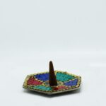 Hex Plate Tibetan Decor Cone & Stick Holder - immagine 3
