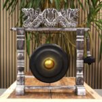 Small Healing Gong in Stand - 25cm - Black - immagine 6