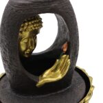 Tabletop Water Feature - 30cm - Golden Buddha & Vitarka Mudra - immagine 4
