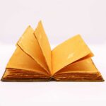 Heafty Coffee Tan Book - Zinc Owl Decor - 200 Deckle Edges Pages - 26x18cm - immagine 3