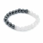 Faceted Gemstone Bracelet - Magnetc Rose Quatz - immagine 2
