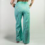 (ML) Nomad Sari On the Med Collection - Lounge Pants - Turquoise & Gold Fish Design - immagine 8