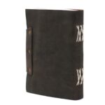 Leather Black Confessions with Lock Notebook (18x13 cm) - immagine 7