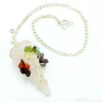 Magic Pendulum - Seven Chakra - Rose Quartz - immagine 3