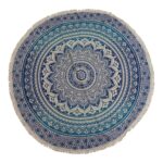 Small Mandala Roundie Cotton Art (130cm) - Classic Blue