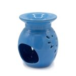 Floral Oil Burner - Blue - immagine 3
