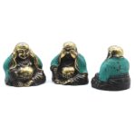 Set of 3 - See No Evil etc - Buddha - immagine 3