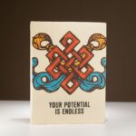 Lrg Lokta Inspiration Notebook (21x15cm) - 45 leafs - Your Potential - inc bookmark