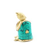 Brass Buddha Figure - Thinking - 6.5 cm - immagine 4