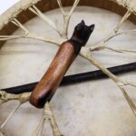 Spirit of the Wolf - Sharman Drum & Stick- Tunable - 40cm - immagine 14