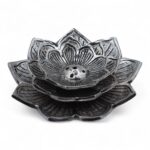 Tri-Flower Lotus Flower Incense Holder