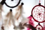 Bali Dreamcatcher - Small Round - Black/White/Red - immagine 2