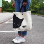 Nomad Sari Iconic Classic Tote Bag - Black Cat - Natural 10oz