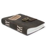 Leather Black Confessions with Lock Notebook (18x13 cm) - immagine 8