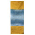 Indian Cotton Rug - 70x170cm - Yellow/ Blue - immagine 2